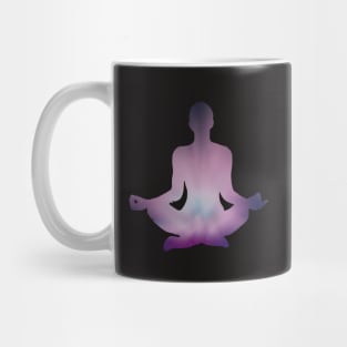 Space Meditating in Lotus Position Mug